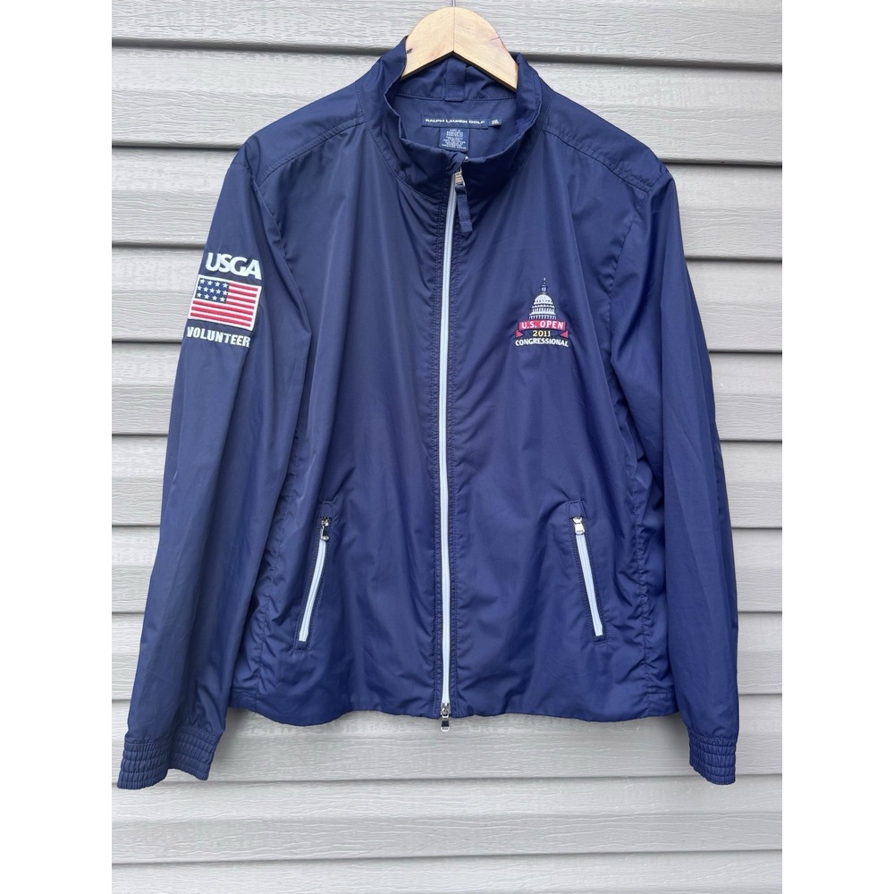 2011 US Open Congressional USGA Volunteer Polo Ralph Full Zip Jacket Men's 2XL